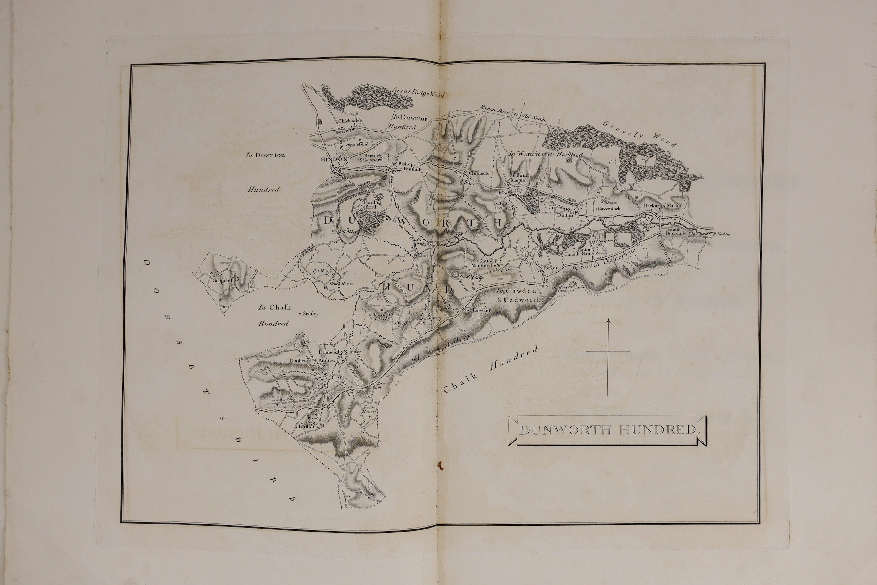 WILTS: Everard, James (Lord Arundell) and Hoare, Sir Richard Colt - The History of Modern Wiltshire. Hundred of Dunworth and Vale of Noddre. d-page map, 15 portraits and plates